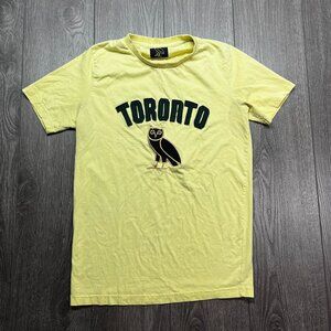 Ovo Embroidered T shirt Yellow Medium Drake